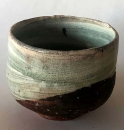 Shigaraki Tea Bowl with Slip, 1982